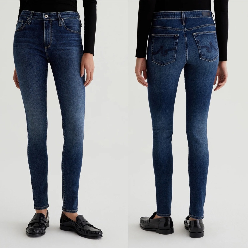 AG Adriano Goldschmied Jeans Farrah High-Rise Skinny US 27 (4) Classic $225
